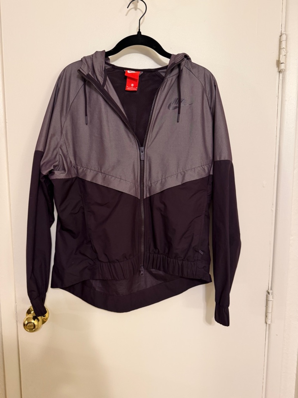Nike purple zip up windrunner